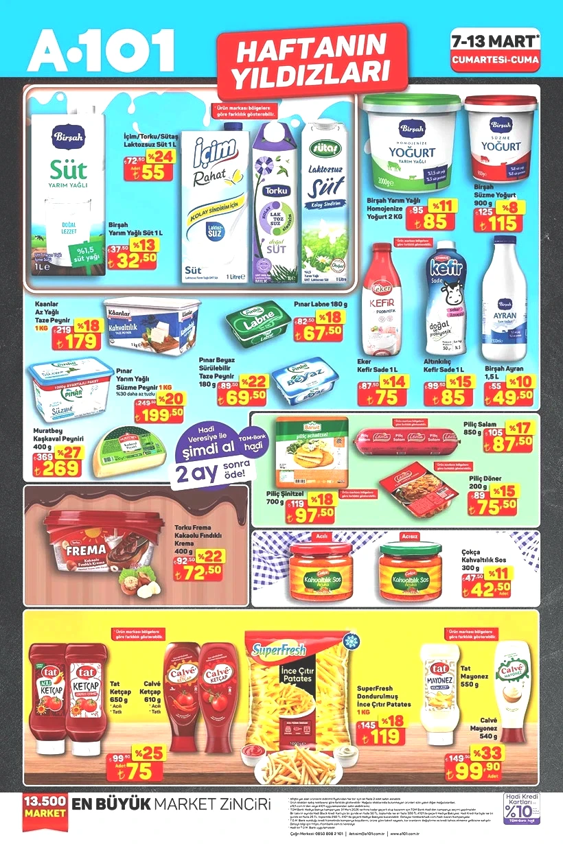 A101 7-13 MART HAFTANIN YILDIZLARI 2026 Ayçiçek Yağı, Zeytin, Tereyağı, Çay Kampanyası Başladı - Resim : 1