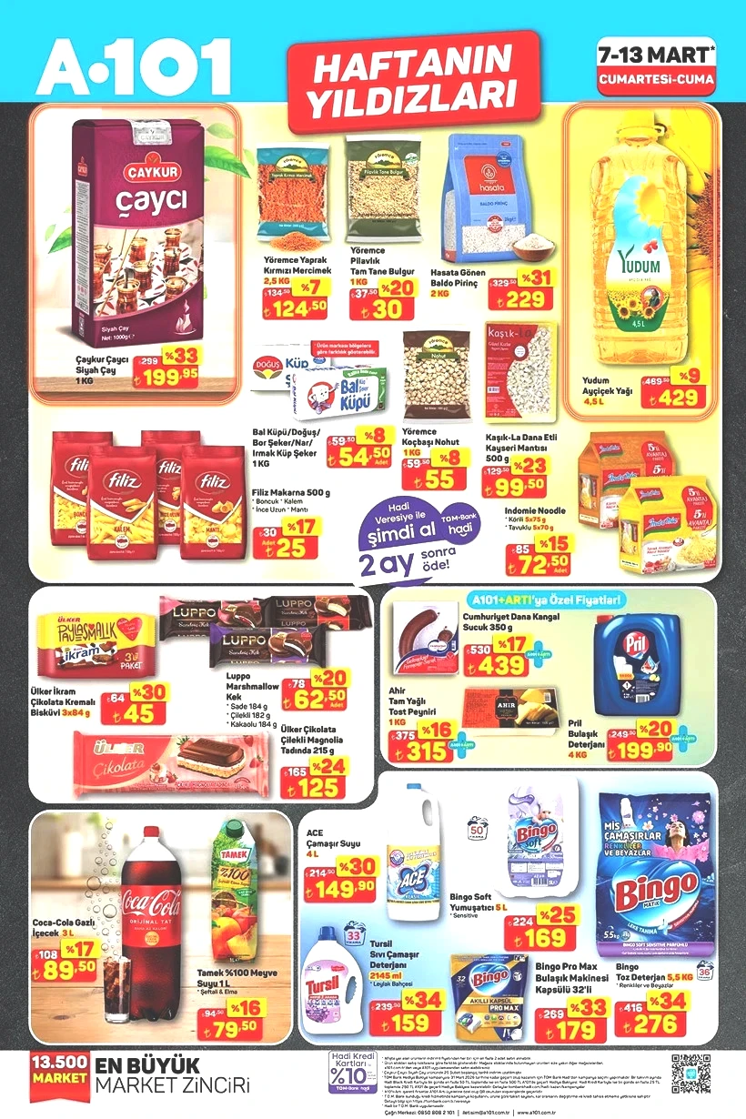 A101 7-13 MART HAFTANIN YILDIZLARI 2026 Ayçiçek Yağı, Zeytin, Tereyağı, Çay Kampanyası Başladı - Resim : 3