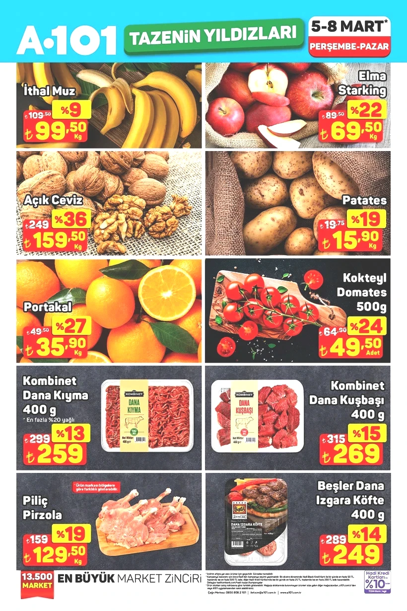 A101 7-13 MART HAFTANIN YILDIZLARI 2026 Ayçiçek Yağı, Zeytin, Tereyağı, Çay Kampanyası Başladı - Resim : 4