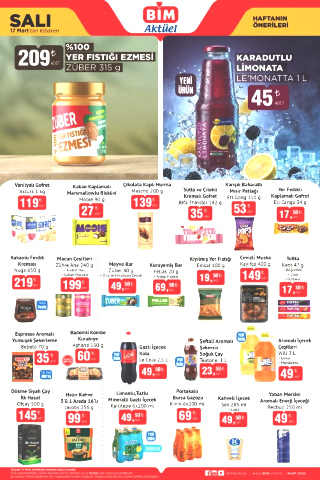 17 Mart 2026 BİM Aktüel haftanın önerileri kataloğu yayınlandı!  2