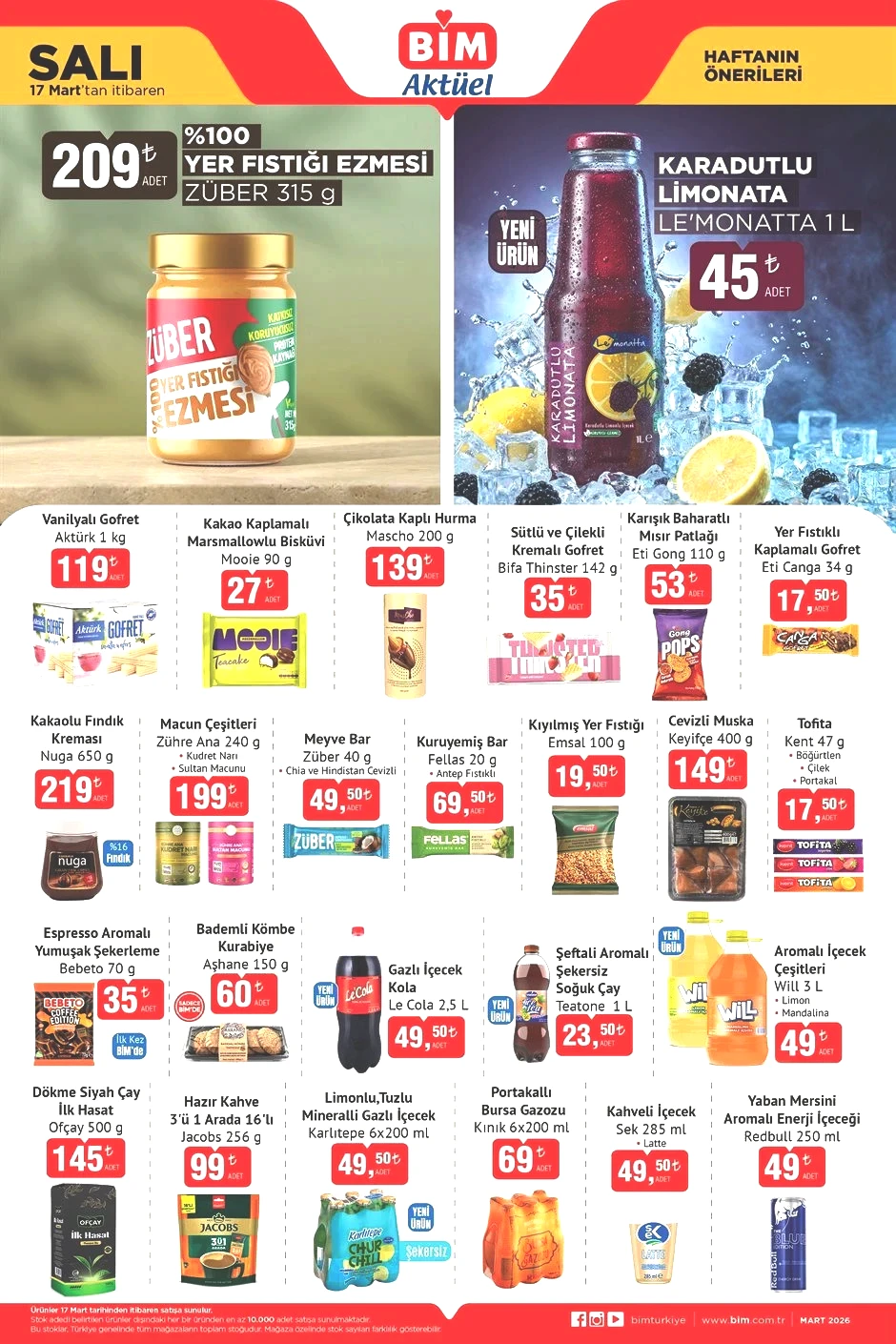 BİM AKTÜEL 18 - 20 MART 2026 KATALOĞU - YENİ İNDİRİMLİ ÜRÜNLER BROŞÜRÜ || Bimde gelecek hafta neler var Bim afişi Fıstık Ezmesi, Stanley Termos, Katlanabilir Bisiklet, Lego Friends Getiriyor