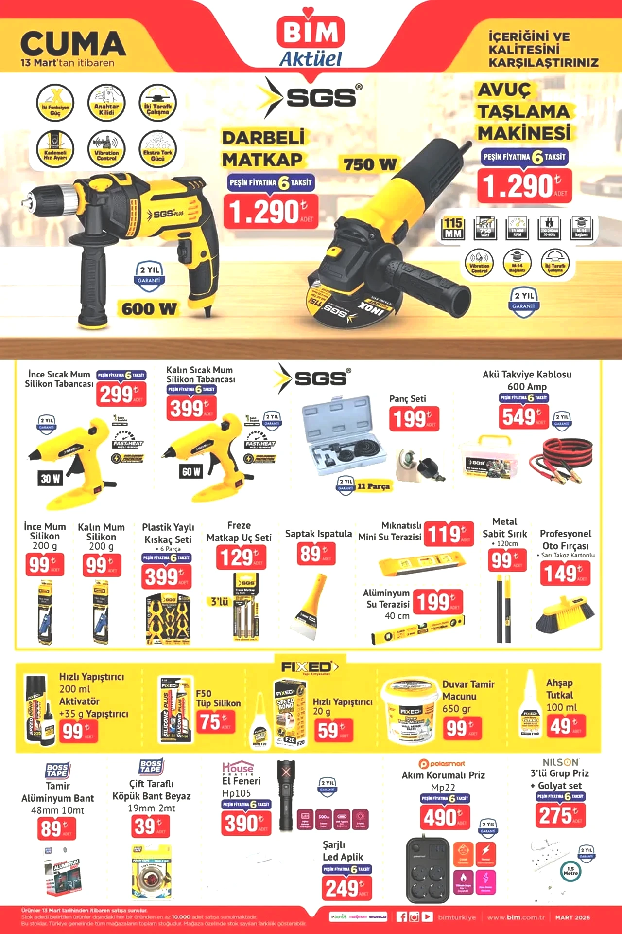 Yeni BİM 13-20 Mart aktüel ürünler kataloğu 2026! Termos çeşitleri, kamp sandalyesi, süpürge, mikrodalga ve duş fırçası geliyor.