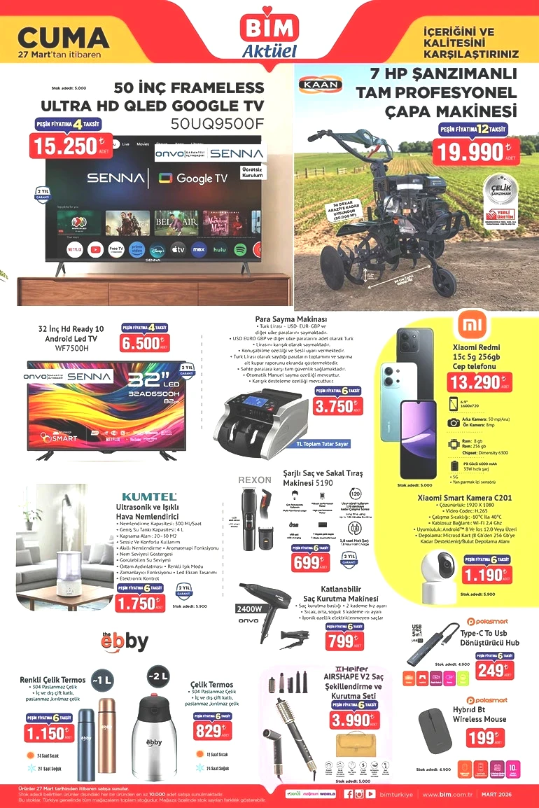 BİM Cuma İndirim Kataloğunu Yayımladı! İşte BİM 27 Mart 2026 BİM Aktüel Kataloğu... resim: 4