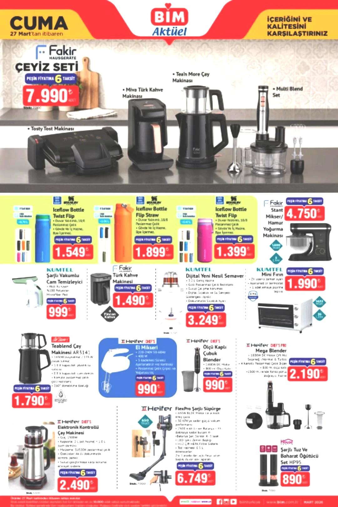 BİM e Stanley termos geliyor! 27 Mart 2026 BİM katalog yayınlandı! 3