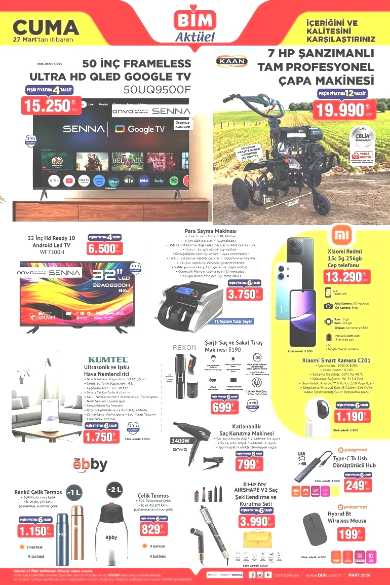 BİM Cuma İndirim Kataloğunu Yayımladı! İşte BİM 27 Mart 2026 BİM Aktüel Kataloğu... resim: 4