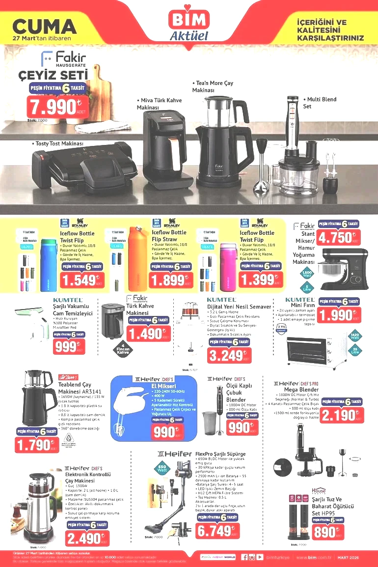 BİM Cuma İndirim Kataloğunu Yayımladı! İşte BİM 27 Mart 2026 BİM Aktüel Kataloğu... resim: 2